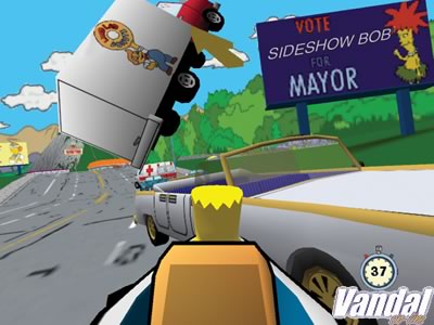 Simpsons road rage games